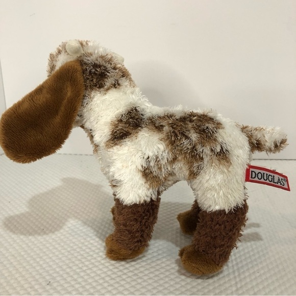 DOUGLAS Bodhi Goat Plush Toy Stuffed Animal 7” Brown White Floppy Ears - Picture 2 of 6